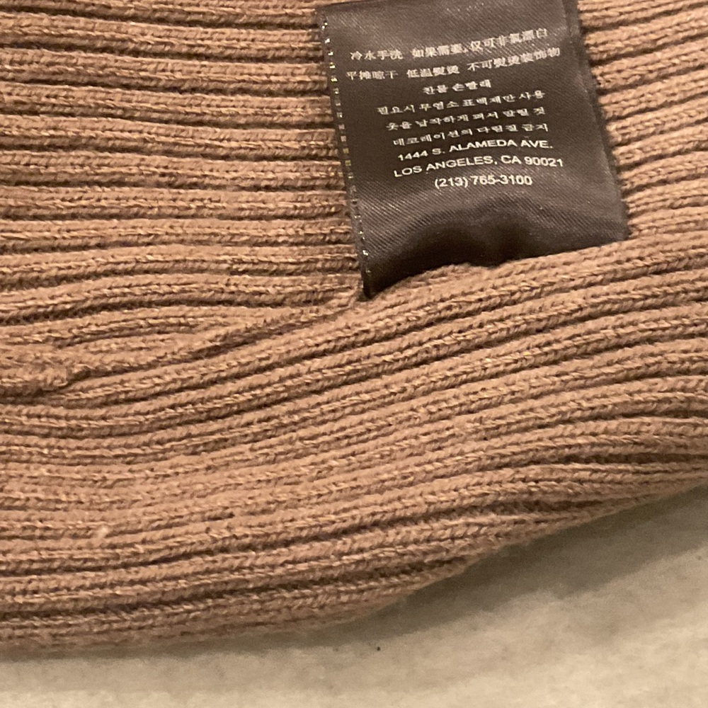 Guess Brown Off-the-Shoulder Sweater with Rhinestones - Picture 13 of 14